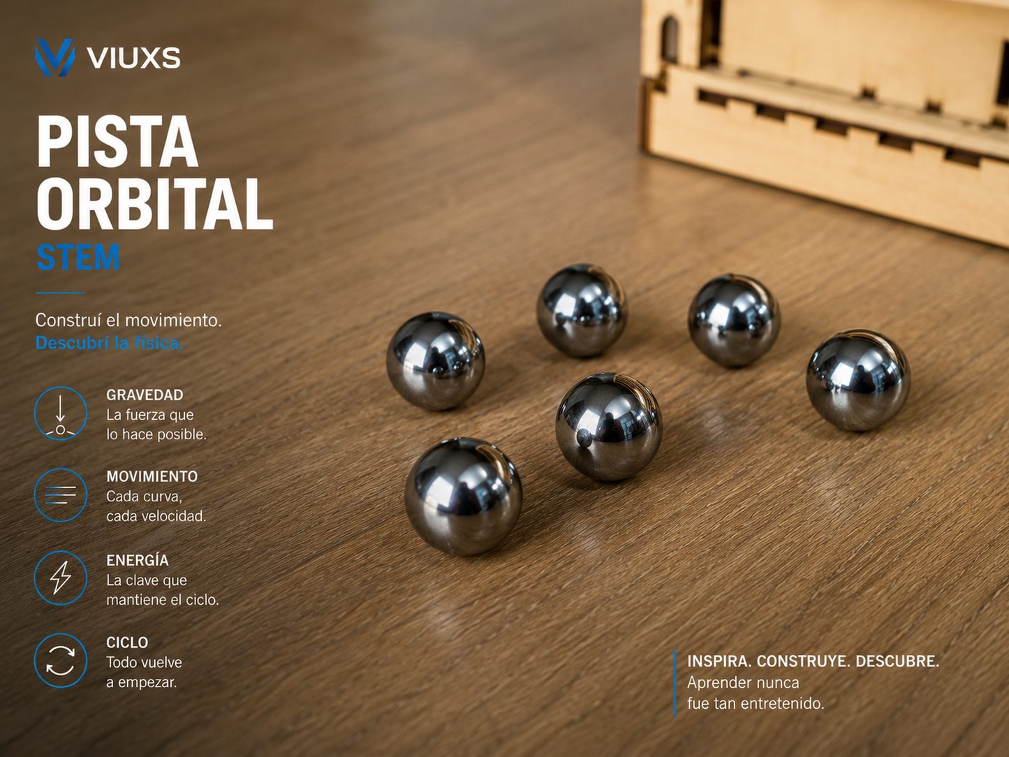 Pista Orbital STEM | Circuito Mecánico con Motor
