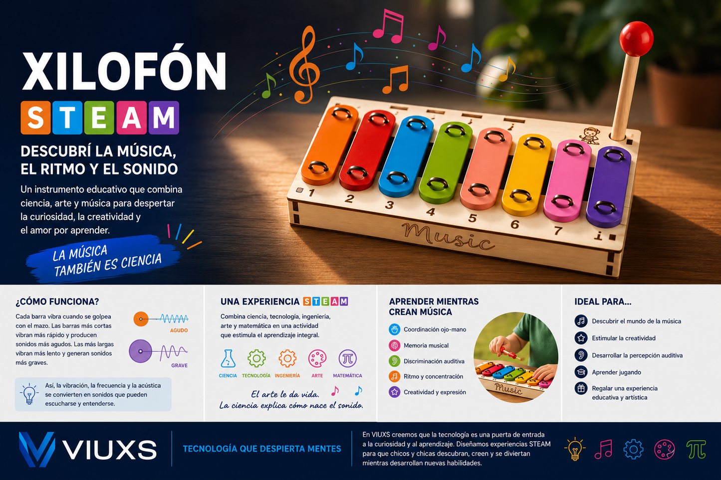 Xilofón STEAM | Descubrí la Música, el Ritmo y el Sonido