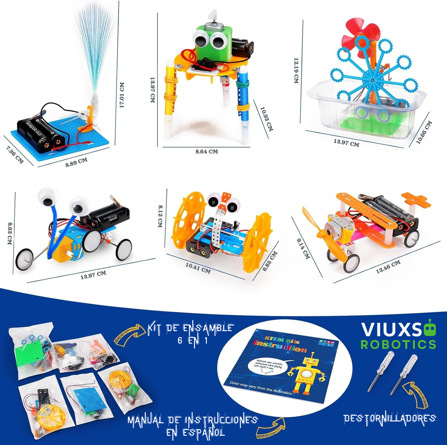 KITS STEM 6 EN 1 - Robótica Educativa + Manual en español