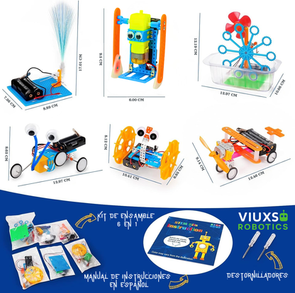 KITS STEM 6 EN 1 - Robótica Educativa + Manual en español