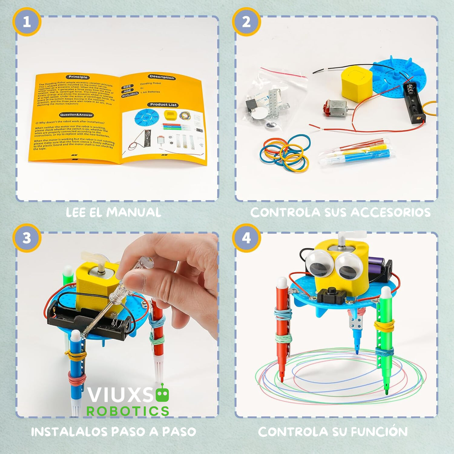 KITS STEM 6 EN 1 - Robótica Educativa + Manual en español